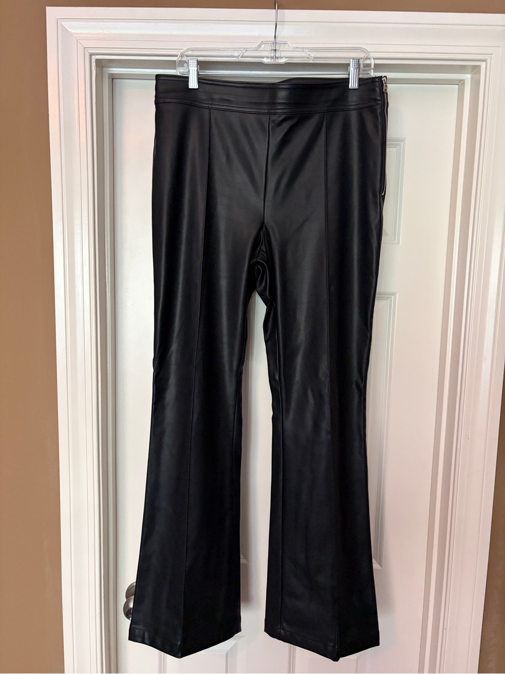 LOFT Black Faux Leather Pants